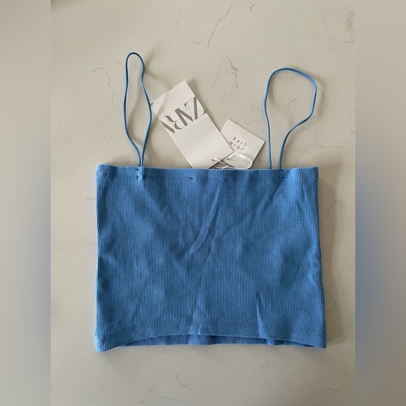 Zara blue cropped tank - Picture 2 of 4